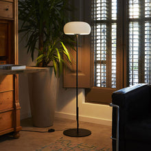 Load image into Gallery viewer, Vetra P LED Floor Lamp in living room.