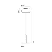 Load image into Gallery viewer, Vetra P LED Floor Lamp - line drawing.
