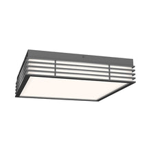 Load image into Gallery viewer, Marue™ Outdoor LED Semi Flush Mount Ceiling Light in Large/Square/Textured Gray.