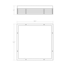Load image into Gallery viewer, Marue™ Outdoor LED Semi Flush Mount Ceiling Light - line drawing.