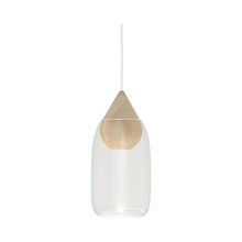 Load image into Gallery viewer, Liuku Drop Pendant Light in Natural / Transparent Shade.