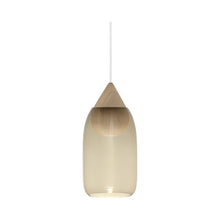 Load image into Gallery viewer, Liuku Drop Pendant Light in Natural / Smoked Shade.