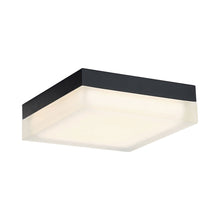 Load image into Gallery viewer, Matrix Square LED Flush Mount Ceiling Light in Black and White.