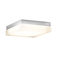 Load image into Gallery viewer, Matrix Square LED Flush Mount Ceiling Light in Small/Titanium.