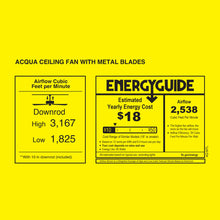 Load image into Gallery viewer, Acqua Indoor / Outdoor Ceiling Fan.
