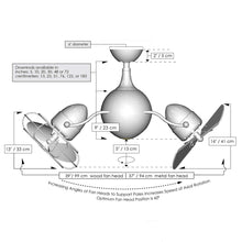 Load image into Gallery viewer, Acqua Indoor / Outdoor Ceiling Fan - line drawing.
