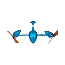 Load image into Gallery viewer, Ar Ruthiane Ceiling Fan in Agua Marinha (Wood).