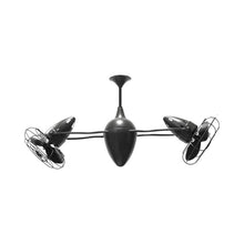 Load image into Gallery viewer, Ar Ruthiane Ceiling Fan in Black Nickel (Metal).