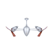 Load image into Gallery viewer, Ar Ruthiane Ceiling Fan in Brushed Nickel (Wood).