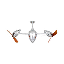 Load image into Gallery viewer, Ar Ruthiane Ceiling Fan in Polished Chrome (Wood).