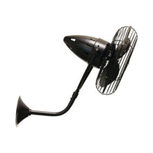 Load image into Gallery viewer, Bruna Parede Wall Fan in Black.