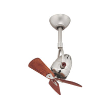 Load image into Gallery viewer, Diane Ceiling Fan in Brushed Nickel/Mahogany (Wood).