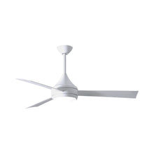 Load image into Gallery viewer, Donaire Outdoor LED Ceiling Fan in Gloss White.