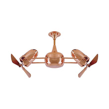 Load image into Gallery viewer, Duplo-Dinamico Ceiling Fan in Polished Copper (Wood)