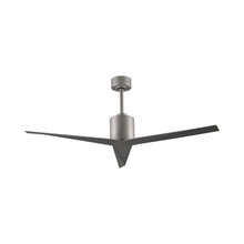 Load image into Gallery viewer, Eliza Outdoor Ceiling Fan in Brushed Nickel/Brushed Nickel.