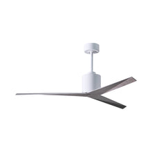 Load image into Gallery viewer, Eliza Outdoor Ceiling Fan in Gloss White/Barnwood.