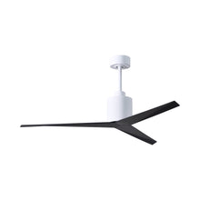 Load image into Gallery viewer, Eliza Outdoor Ceiling Fan in Gloss White/Matte Black.