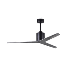 Load image into Gallery viewer, Eliza Outdoor Ceiling Fan in Mate Black/Barnwood.