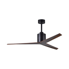 Load image into Gallery viewer, Eliza Outdoor Ceiling Fan in Mate Black/Walnut.