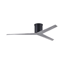 Load image into Gallery viewer, Eliza Outdoor Flush Mount Ceiling Fan in Matte Black/Barnwood.