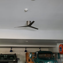 Load image into Gallery viewer, Eliza Outdoor Flush Mount Ceiling Fan in gara.