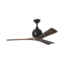 Load image into Gallery viewer, Irene Ceiling Fan in Matte Black/Walnut (3-Blade/52-Inch).