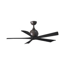 Load image into Gallery viewer, Irene Ceiling Fan in Textured Bronze/Matte Black (5-Blade/52-Inch).