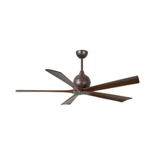 Load image into Gallery viewer, Irene Ceiling Fan in Textured Bronze/Walnut (5-Blade/60-Inch).