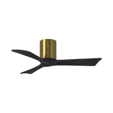 Load image into Gallery viewer, Irene IR3H Indoor / Outdoor Ceiling Fan in Brushed Brass/Matte Black (42-Inch).