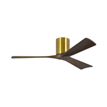 Load image into Gallery viewer, Irene IR3H Indoor / Outdoor Ceiling Fan in Brushed Brass/Walnut (52-Inch).