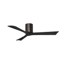Load image into Gallery viewer, Irene IR3H Indoor / Outdoor Ceiling Fan in Brushed Bronze/Matte Black (52-Inch).
