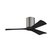 Load image into Gallery viewer, Irene IR3H Indoor / Outdoor Ceiling Fan in Brushed Pewter/Matte Black (42-Inch).