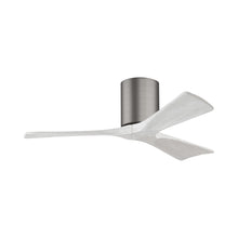 Load image into Gallery viewer, Irene IR3H Indoor / Outdoor Ceiling Fan in Brushed Pewter/Matte White (42-Inch).