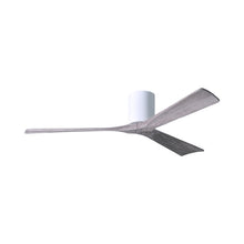 Load image into Gallery viewer, Irene IR3H Indoor / Outdoor Flush Mount Ceiling Fan in Gloss White/Barn Wood (60-Inch).
