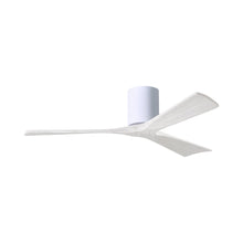 Load image into Gallery viewer, Irene IR3H Indoor / Outdoor Flush Mount Ceiling Fan in Gloss White/Matte White (52-Inch).
