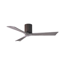 Load image into Gallery viewer, Irene IR3H Indoor / Outdoor Flush Mount Ceiling Fan in Textured Bronze/Barn Wood (52-Inch).