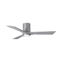 Load image into Gallery viewer, Irene IR3HLK LED Flush Mount Ceiling Fan in Brushed Nickel/Barn Wood (52-Inch).