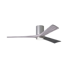 Load image into Gallery viewer, Irene IR3HLK LED Flush Mount Ceiling Fan in Brushed Nickel/Barn Wood (60-Inch).