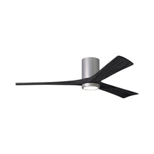 Load image into Gallery viewer, Irene IR3HLK LED Flush Mount Ceiling Fan in Brushed Nickel/Matte Black (60-Inch).