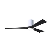 Load image into Gallery viewer, Irene IR3HLK LED Flush Mount Ceiling Fan in Gloss White/Matte Black (60-Inch).