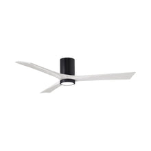Load image into Gallery viewer, Irene IR3HLK LED Flush Mount Ceiling Fan in Matte Black/Matte White (60-Inch).