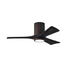 Load image into Gallery viewer, Irene IR3HLK LED Flush Mount Ceiling Fan in Textured Bronze/Matte Black (42-Inch).