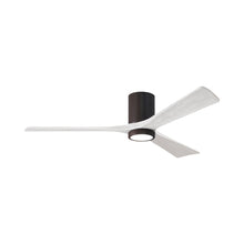 Load image into Gallery viewer, Irene IR3HLK LED Flush Mount Ceiling Fan in Textured Bronze/Matte White (60-Inch).