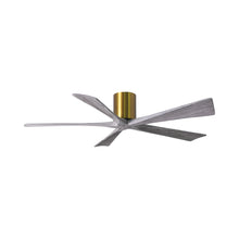 Load image into Gallery viewer, Irene IR5H Indoor / Outdoor Ceiling Fan in Brushed Brass/Barn Wood (60-Inch).