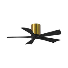 Load image into Gallery viewer, Irene IR5H Indoor / Outdoor Ceiling Fan in Brushed Brass/Matte Black (42-Inch).