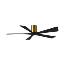 Load image into Gallery viewer, Irene IR5H Indoor / Outdoor Ceiling Fan in Brushed Brass/Matte Black (60-Inch).