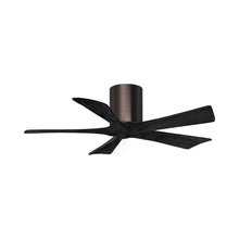 Load image into Gallery viewer, Irene IR5H Indoor / Outdoor Ceiling Fan in Brushed Bronze/Matte Black (42-Inch).