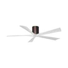 Load image into Gallery viewer, Irene IR5H Indoor / Outdoor Ceiling Fan in Brushed Bronze/Matte White (60-Inch).