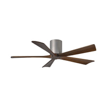 Load image into Gallery viewer, Irene IR5H Indoor / Outdoor Ceiling Fan in Brushed Nickel/Walnut (52-Inch).