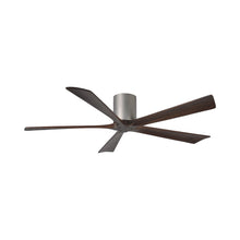 Load image into Gallery viewer, Irene IR5H Indoor / Outdoor Ceiling Fan in Brushed Nickel/Walnut (60-Inch).